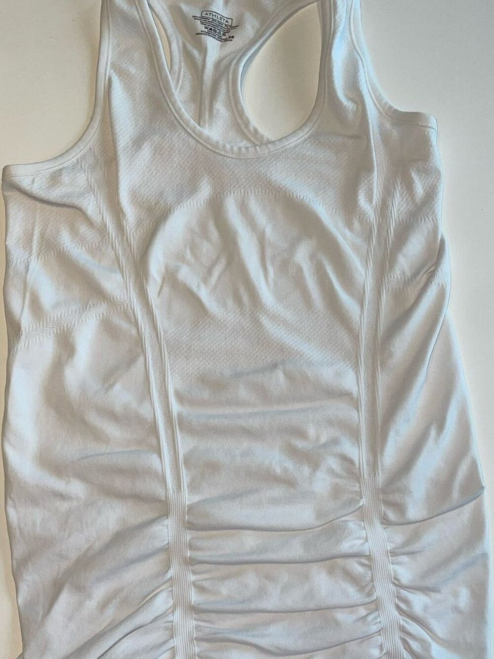 Athleta Fastest Track Seamless Racerback Tank Top - White XS